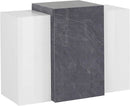 Pensile 3 Ante 90x38x65,5 cm Coro Bianco Lucido e Ardesia