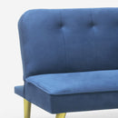 Divano Letto Clic Clac 180x81x77 cm in Tessuto Blu