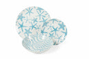 Servizio Piatti 18 Pezzi in Porcellana Villa d'Este Home Tivoli Playa Cielo Azzurri