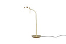 Lampada tavolo da Interno a LED in Metallo Ottone Satinato