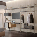 Kit Supporti per Mensole in Legno e Alluminio Emuca Zero Grigio Pietra