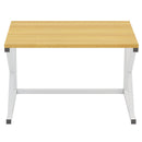 Scaffale da Scrivania Multiuso 2 Ripiani 54x35x35 cm per Stampante Ufficio in MDF Legno e Bianco