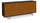 Mobile Soggiorno Madia 3 Ante 177x41x74 cm Ossido Nero e Rovere Dogato
