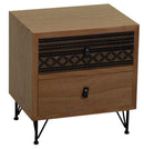 Comodino 2 Cassetti in Legno Budapest