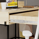 Scrivania con Cassetto 101x60x110 cm in MDF Leila Rovere Antracite
