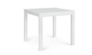 Tavolo Allungabile da Esterno 80-160x80x75h cm in Alluminio Cliv Bianco  