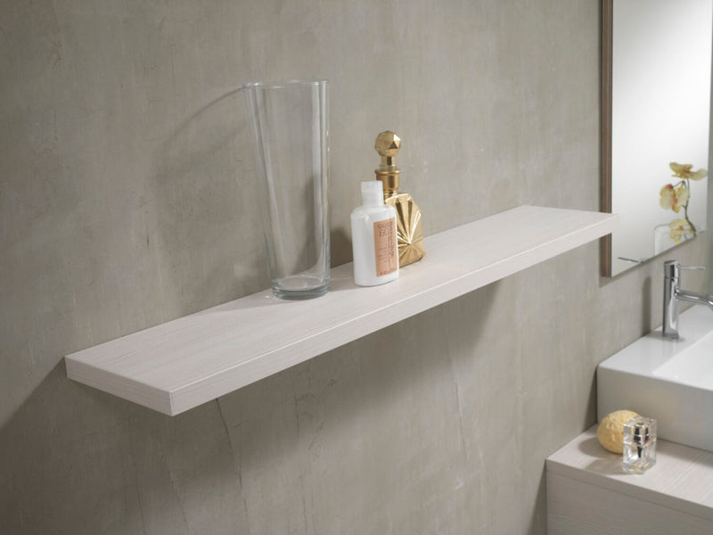 Mensola da Bagno in Melaminico 40x18x2,5cm TFT Giava Pino Bianco