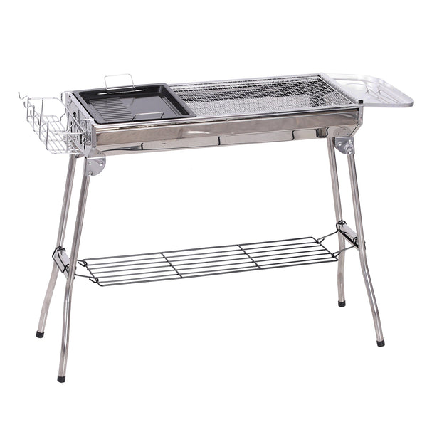 online Barbecue a Carbone Carbonella Pieghevole Portatile in Acciaio