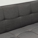 Divano Letto 175x83x74 cm in Tessuto Grigio Scuro