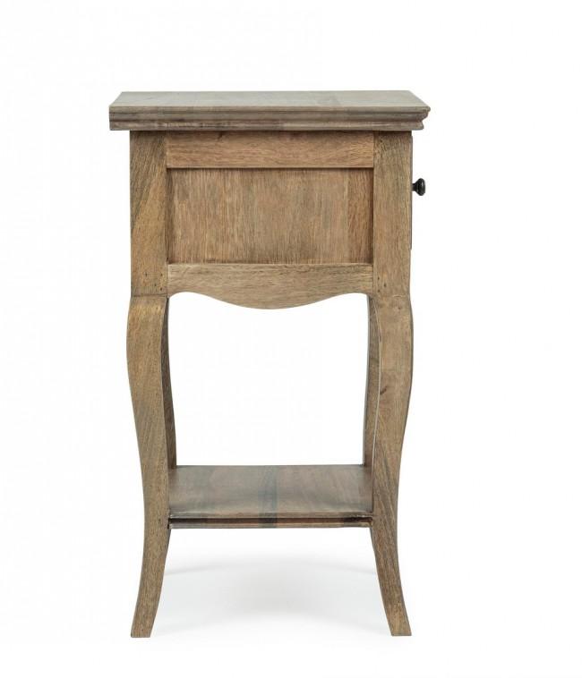 Comodino 1 Cassetto 35x35x59 cm in Legno