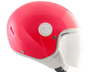 Casco Demi-Jet per Bambini Visiera Lunga CGM Magic Smile 205S Rosa Fluo Varie Misure