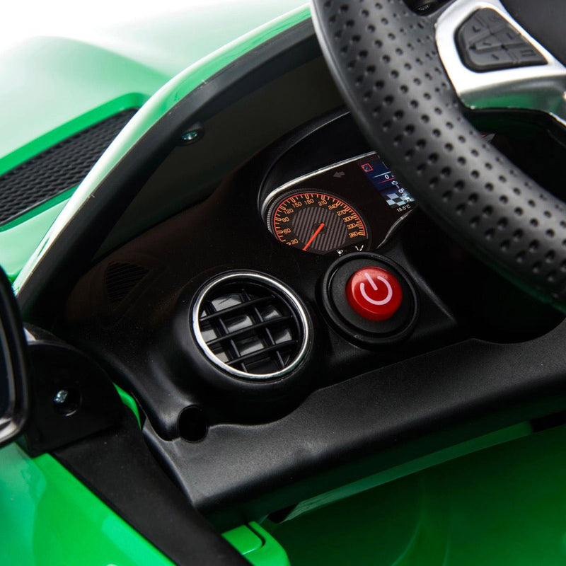 Macchina Elettrica per Bambini 2 Posti 24V con Licenza Mercedes GTR AMG Verde