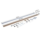 Binario per Porte Scorrevoli con Kit di Accessori Stile Rustico in Legno 200 cm 