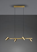 Lampada a Sospensione da Interno Attacco GU10 in Metallo Ottone anticato