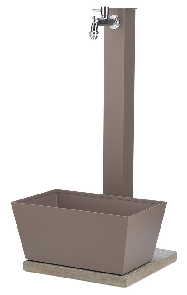 acquista Fontana da Giardino con Rubinetto Vaschetta e Base Belfer 42/QVR Tortora