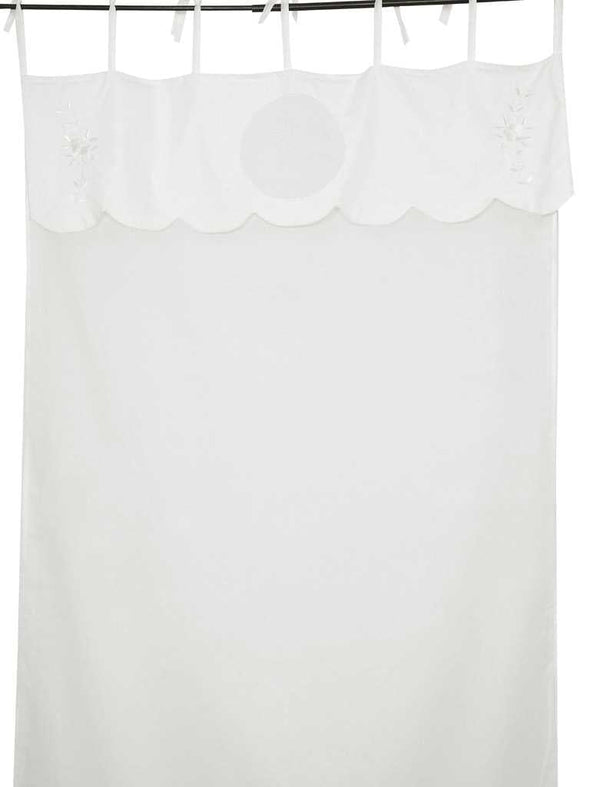 Tenda bianca con balza cm 140x260 prezzo