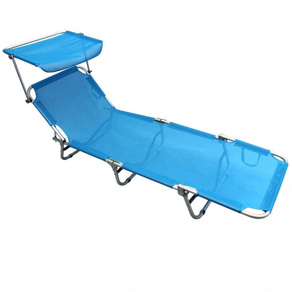 Lettino Prendisole da Giardino 190x58x25h cm in Textilene Vari Colori prezzo
