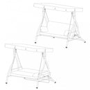 Dondolo Zanzibar 3 Posti 83x95x186 h cm in Tessuto Marrone