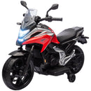 Moto Elettrica per Bambini Licenza Honda con Fari e Rotelle Rosso  