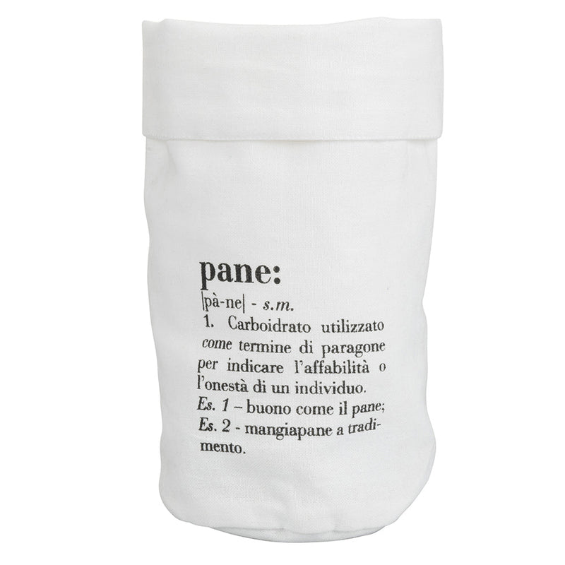 Sacchetto pane piccolo 13x30 cm in Cotone VdE Tivoli 1996 Bianco