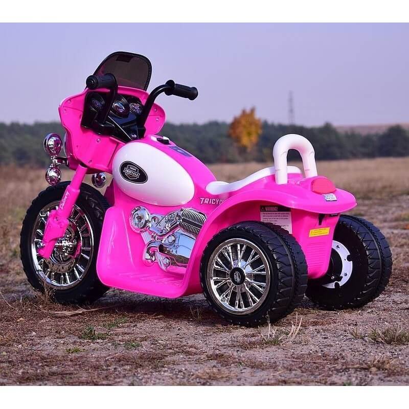 Mini Moto Elettrica per Bambini 6V Police Polizia Rosa – acquista