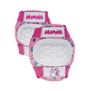 Kit Protezioni Bambina Gomitiere e Ginocchiere Plastica Rigida con Licenza Disney Minnie 