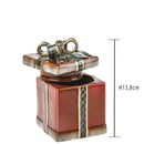 Set 2 Pacco Regalo Contenitore 10X10 cm Rosso