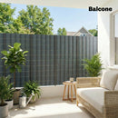 Set 4 Pezzi Frangivista da Giardino 3500x19 cm Anti UV Impermeabile con Fermagli in PP Grigio      