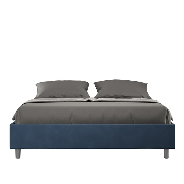Letto Matrimoniale Large Azelia Blu Varie Misure sconto