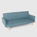 Divano Letto Clic Clac 182x64x80 cm in Tessuto Blu