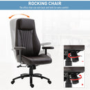 Sedia da Ufficio Presidenziale in Similpelle  Marrone