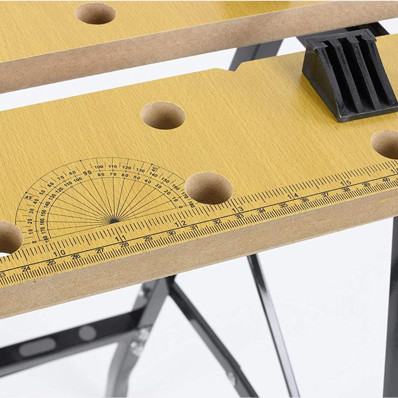 Tavolo da Lavoro Pieghevole Banco per Troncatrici Max 100Kg con Portattrezzi Kinzo