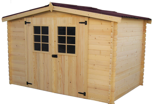 Casetta Box da Giardino 3x1,85 m Senza Pavimento in Legno Picea Massello 20mm Alpina acquista