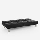 Divano Letto Clic Clac 180x64x70 cm in Similpelle Nero