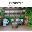 Scaffale Portapiante Pieghevole da Giardino 80x37x93 cm in Legno di Abete