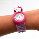 Set 12 Orologi da Polso Bracciale per Bambini Hello Kitty Colorazione Rosa