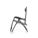 Sedia Sdraio da Giardino Gran Relax 88x65x110 cm in Textilene Grigio     