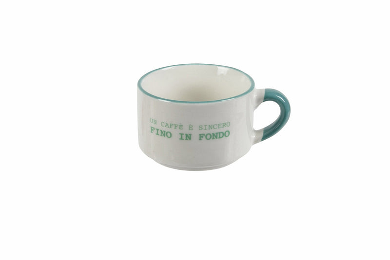 Set 6 Tazzine Caffè 90 ml in Porcellana Villa d'Este Home Tivoli Caffeomanzia Every Day Mood