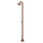 Doccia da Giardino ad Acqua Fredda in Acciaio Inox Soffione Rotondo Sined Luna TMP Oro Rosa