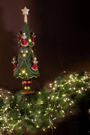 Albero Natale con Angeli e Led 60 cm Verde