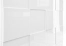 Mobile TV 2 Porte 2 Nicchie in Melamina 181x42x57cm TFT Chequers Bianco