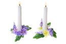Set 8 Giro Candele Lavanda Dalie Ø 8 cm 