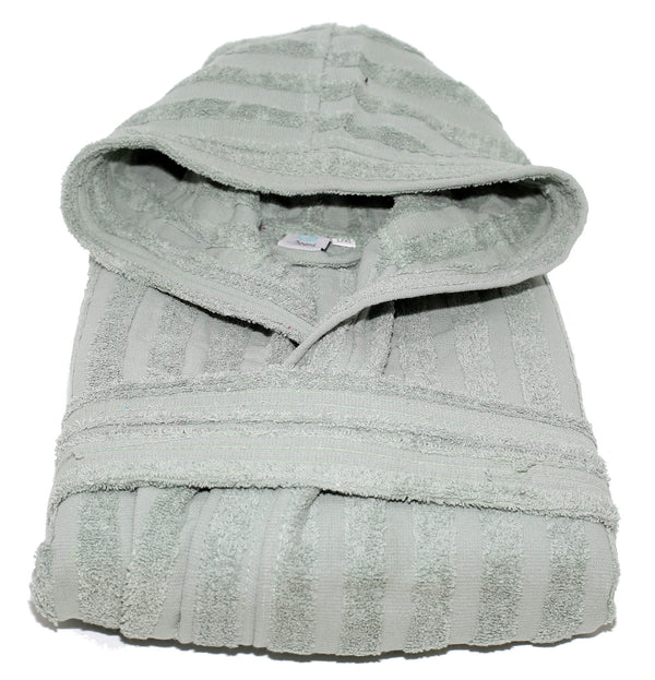 acquista Accappatoio in Spugna 100% Cotone Sally Lines Salvia