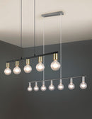 Lampada a Sospensione da Interno   in Metallo Nickel Opaco