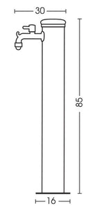 Fontana da Giardino con Rubinetto Belfer 42/ARI Acciaio Inox