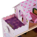 Casa delle Bambole per Bambini a 3 Piani con Ascensore Rosa 60x30x71.5 cm 