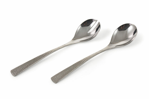 acquista Set 2 Posate a Servire in Acciaio Lucido Silver Villa d'Este Home Tivoli Stone