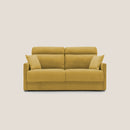 Divano Letto 2 Posti 176x102x97 cm in Tessuto Giallo