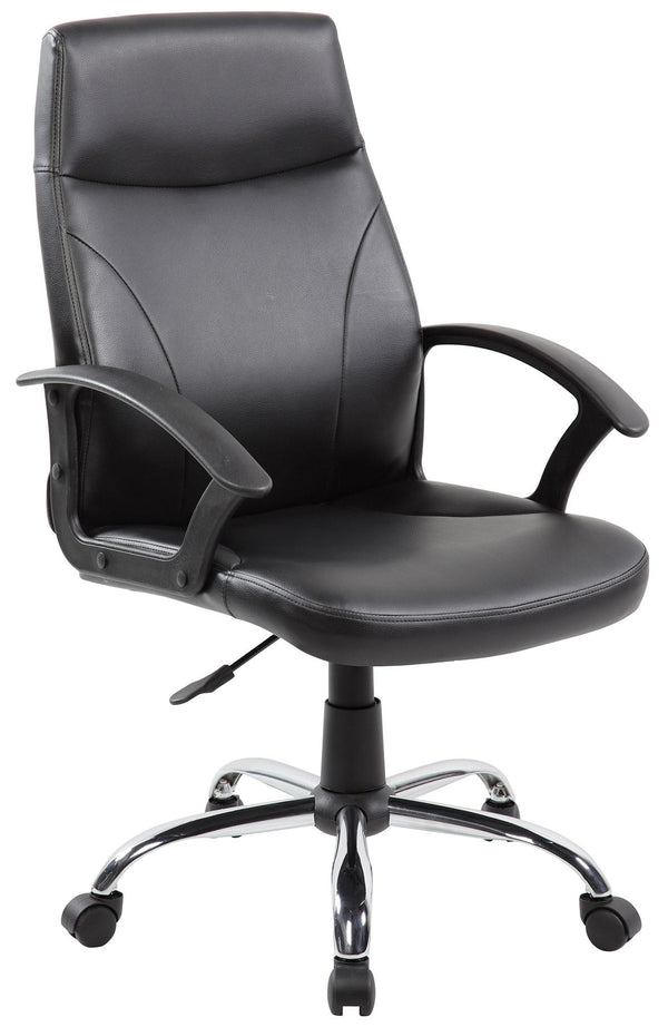 Sedia Poltrona Direzionale da Ufficio in Similpelle Tosini Richmond Nera prezzo