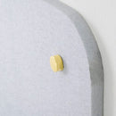 Pannello Fonoassorbente da Parete con Fori 70x70 cm Kit di 4 distanziali Coprivite Gold Finitura Grigio    